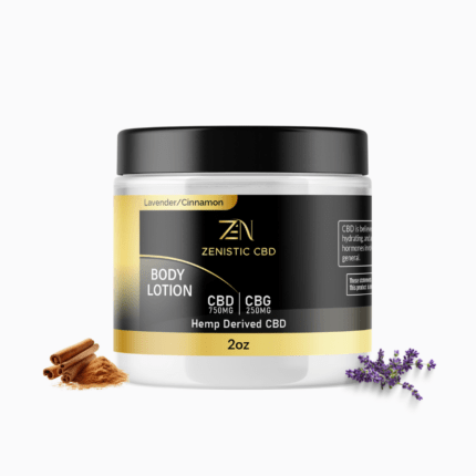 Zenistic Lavender & Cinnamon Body Lotion 1000mg – 2 oz
