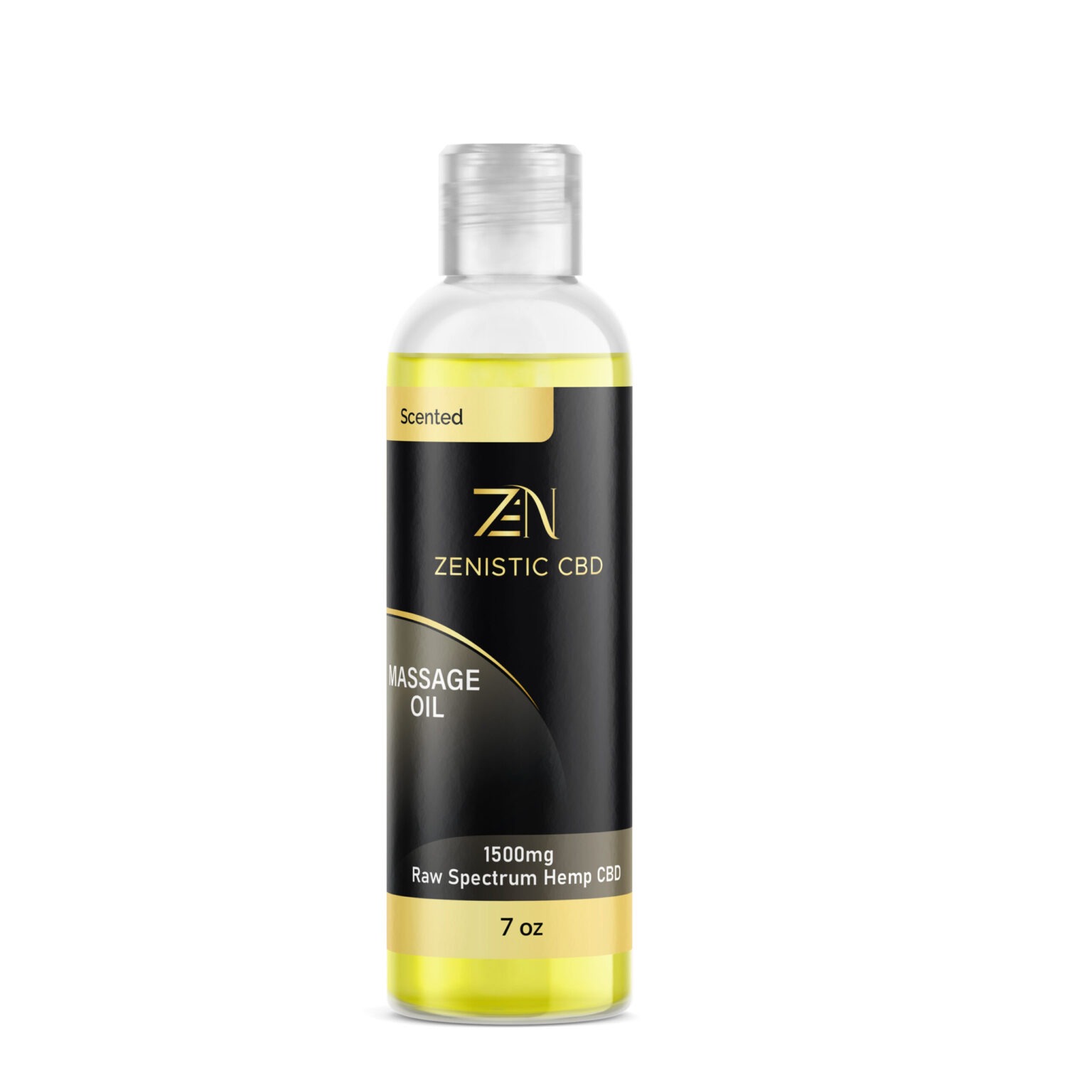 Zenistic scented massage oil product bottle